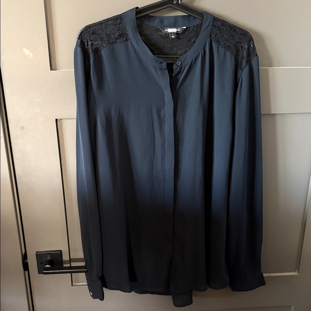 Banana Republic Black Lace Blouse